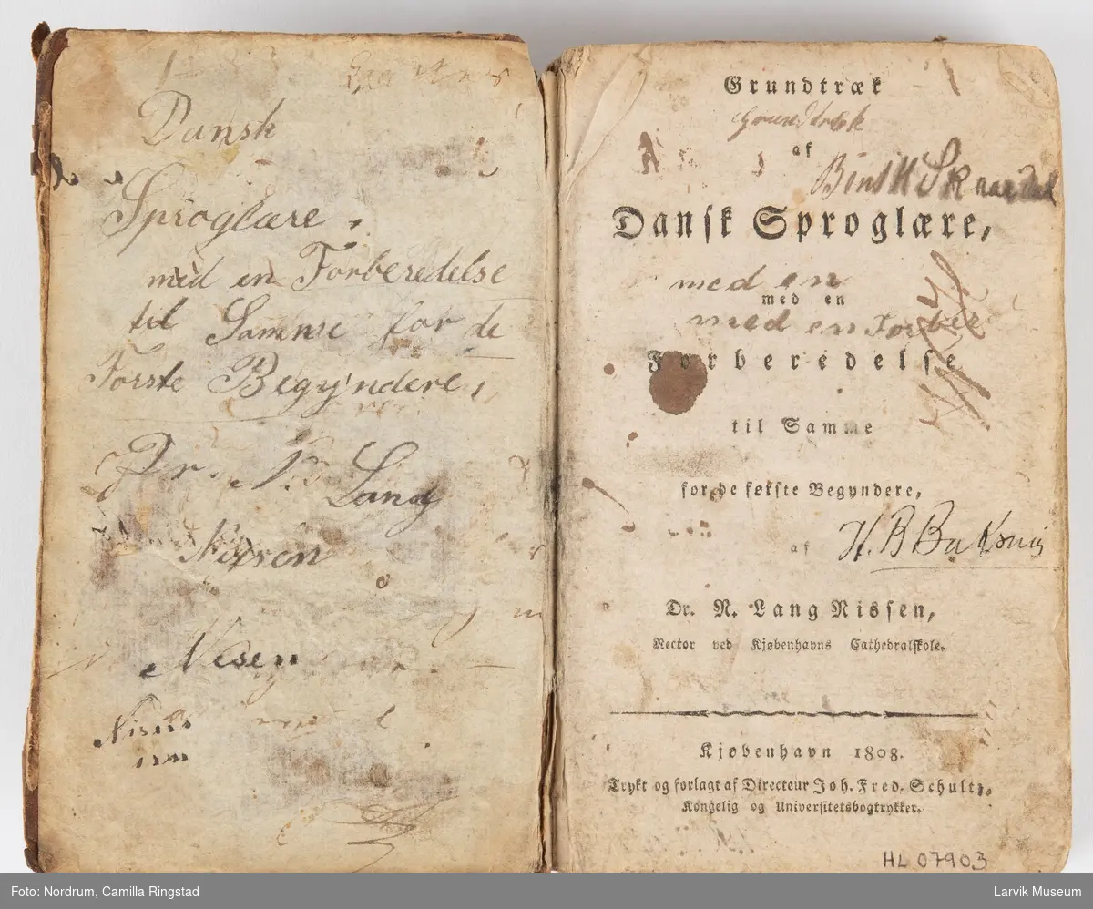 Gruntræk av dansk språglære, 1808