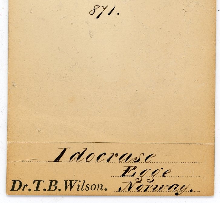 Dr. T.B. Wilson => Philadelphia Academy of Natural Sciences