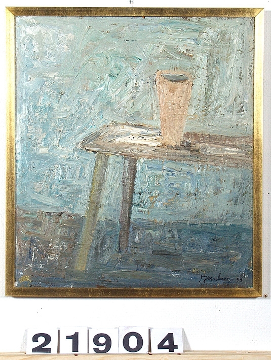 Bord med vas [Målning]