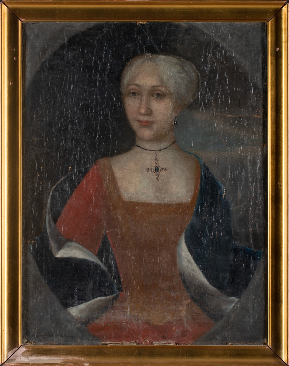 Portrett av Ingeborg Munthe Lund (1719-1751), gift med sogneprest Henning Jacob Kierulf.