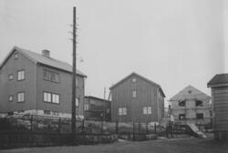 Boligbebyggelse i Presteveien, Kirkenes, 12. september 1948.
