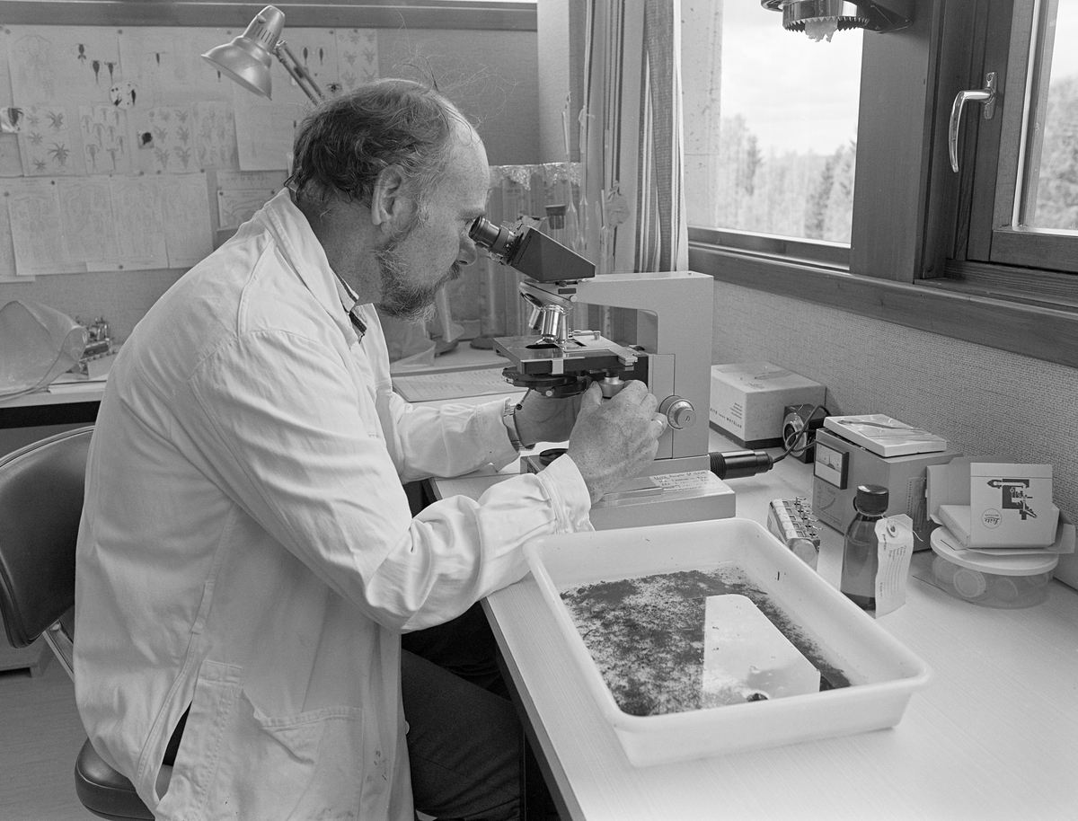 Akvarieleder Christian Andersen ved Norsk Skogbruksmuseum, fotografert i laboratoriet sitt i 1982. Andersen ble ansatt ved museet i 1978, i konkurranse med 16 andre søkere. Han var opprinnelig trondheimsgutt, men hadde studert botanikk, zoologi, geografi, geologi og kjemi ved Universitetet i Oslo. Hovedfagsarbeidet hans i zoologi redegjorde for harrens vandringer i Trysilvassdraget. I 1968 ble cand. real Christian Andersen ansatt som fiskerikonsulent i Nordland og Troms. Fem år seinere ble han museumslektor ved Tromsø museum. Andersen hadde også mange oppdrag som fiskerisakkyndig i forbindelse med utredninger av kraftutbyggingsprosjekter. Han tiltrådte stillingen ved Norsk Skogbruksmuseum 1. august 1978.  Da var firmaet A/S Norlett allerede i gang med montering av 10 akvariekar der man skulle vise fisk i ulike biotoper. Andersen reiste til velrennomerte akvarier i Danmark og Sverige, dels sammen med Jan Ivar Martinsen, som skulle forme akvarieinteriørene. Akvarielederen tok intiativ til at det ble bygd karantenekar og klekkerenne «bakrommene», og han fikk laboratoriefasiliteter som åpnet muligheter for fiskerifaglige analyser. Akvariet på Norsk Skogbruksmuseum ble åpnet 22. juni 1979, og det ble raskt en publikumssuksess. Trond Nystuen ble ansatt som akvarierøkter, under Andersens faglige ledelse. Christian AnAkvarieleder Christian Andersen ved Norsk Skogbruksmuseum, fotografert i laboratoriet sitt i 1982. Andersen ble ansatt ved museet i 1978, i konkurranse med 16 andre søkere. Han var opprinnelig trondheimsgutt, men hadde studert botanikk, zoologi, geografi, geologi og kjemi ved Universitetet i Oslo. Hovedfagsarbeidet hans i zoologi redegjorde for harrens vandringer i Trysilvassdraget. I 1968 ble cand. real Christian Andersen ansatt som fiskerikonsulent i Nordland og Troms. Fem år seinere ble han museumslektor ved Tromsø museum. Andersen hadde også mange oppdrag som fiskerisakkyndig i forbindelse med utredninger av kraftutbyggingsprosjekter. Han tiltrådte stillingen ved Norsk Skogbruksmuseum 1. august 1978.  Da var firmaet A/S Norlett allerede i gang med montering av 10 akvariekar der man skulle vise fisk i ulike biotoper. Andersen reiste til velrennomerte akvarier i Danmark og Sverige, dels sammen med Jan Ivar Martinsen, som skulle forme akvarieinteriørene. Akvarielederen tok intiativ til at det ble bygd karantenekar og klekkerenne «bakrommene», og han fikk laboratoriefasiliteter som åpnet muligheter for fiskerifaglige analyser. Akvariet på Norsk Skogbruksmuseum ble åpnet 22. juni 1979, og det ble raskt en publikumssuksess. Trond Nystuen ble ansatt som akvarierøkter, under Andersens faglige ledelse. Ved siden av oppgavene ved museet var Christian Andersen en engasjert aktør i Norsk museumspedagogisk forening, hvor han var leder fra 1978 til 1982. Han var også en flittig biragsyter til foreningens medlemsblad, «Pedimus». Andersen framsto som en motiverende foredragsholder under de mange lærerkursene som ble avviklet i museet, men den praktiske undervisningen overfor barn og unge som kom til akvariet overlot han helst til andre.  Akvarielederen ivret for å markedsføre virksomheten - både akvariet spesielt og museet generelt. Sammen med kona Kari Qvenild Andersen arbeidet han ivrig for å utvikle De nordiske jakt- og fiskedager til museets viktigste publikumsarrangement, noe de lyktes godt med. Christian Andersen ble pensjonist i 1999. De to siste årene hadde han, ved siden av sine oppgaver knyttet til akvariet og markedsføringa av museet, en avdelingslederfunksjon. Som pensjonist ble Christian Andersen en ivrig golfspiller. I miljøet rundt golfbanen i Elverum fikk han montert en mengde fuglekasser som han fulgte nøye med registrering av hekkende arter.