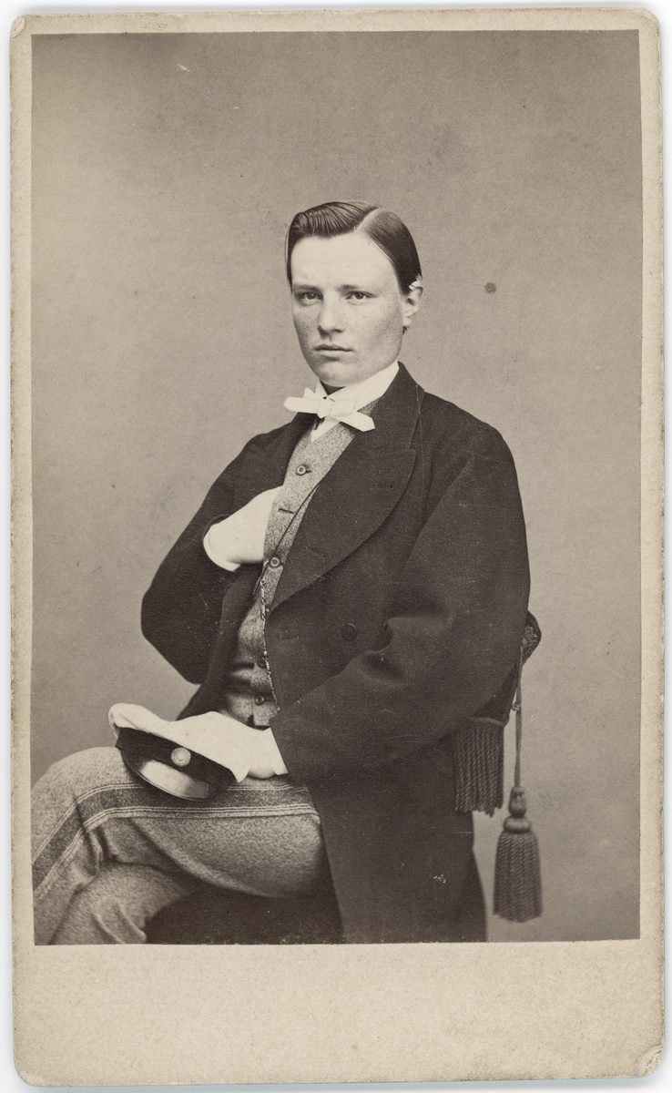 Kabinettsfotografi - E S Miles Fleetwood, Uppsala 1870