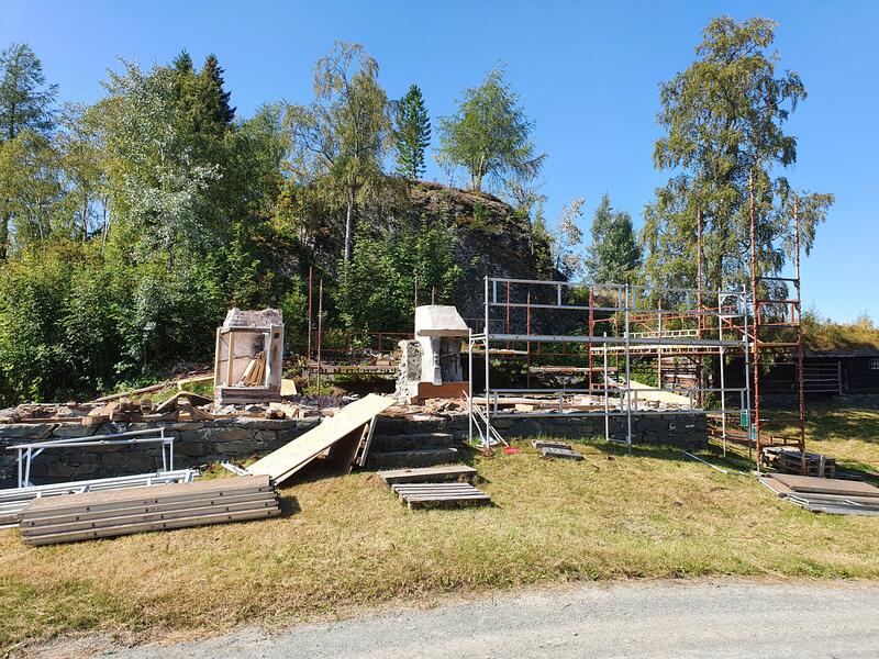 Dagen etter var huset tatt ned. Foto: Sverresborg, Trøndelag folkemuseum (Foto/Photo)