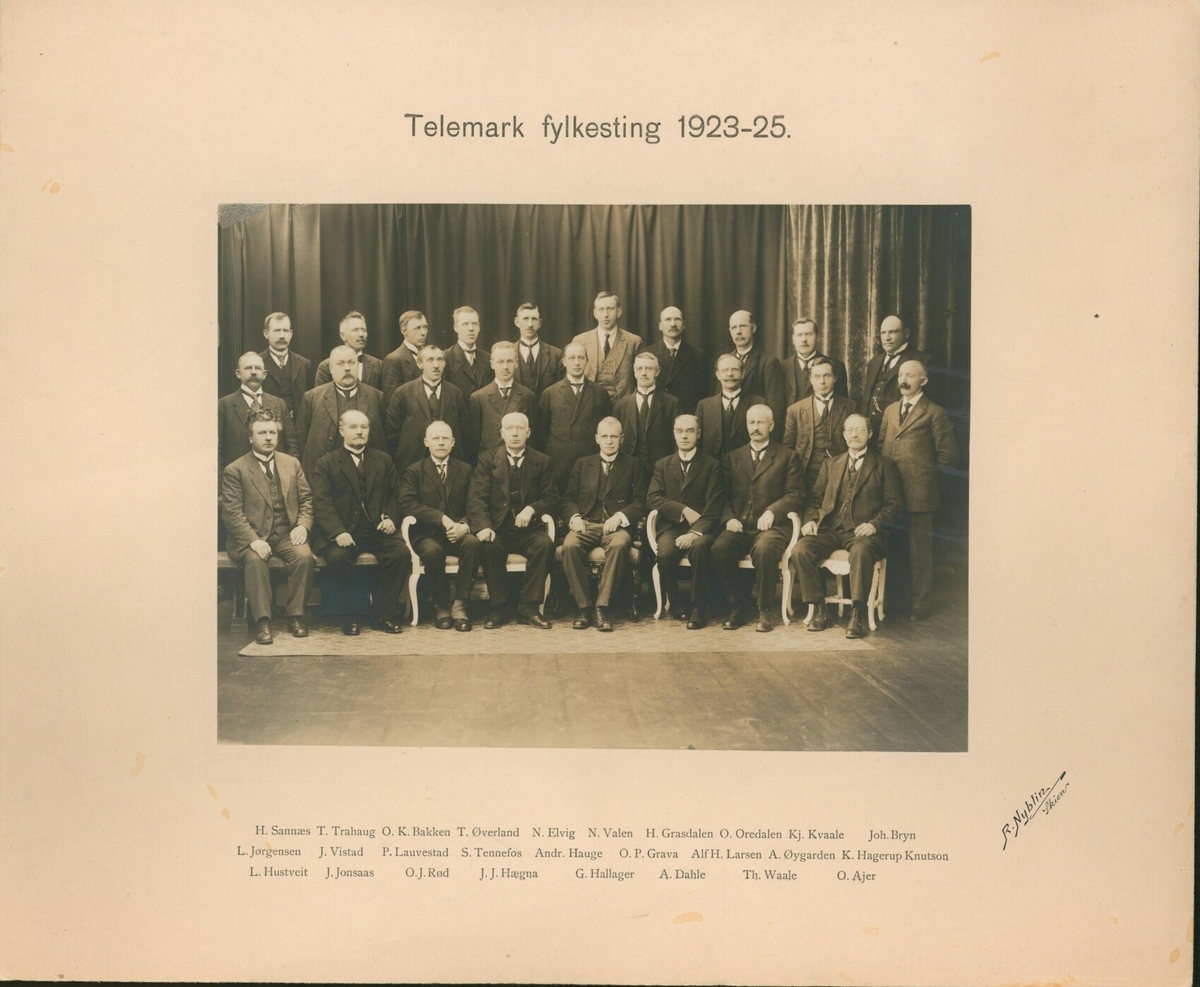 Telemark fylkesting 1923-25