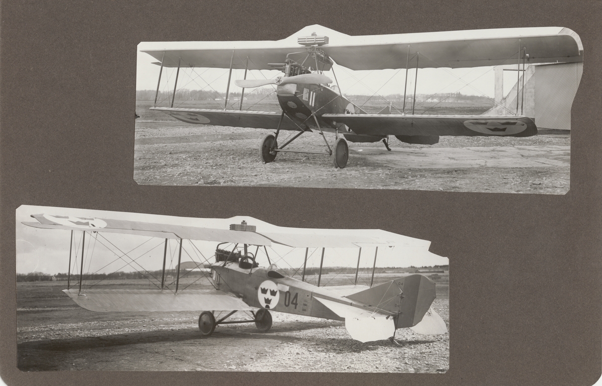 Flygplan Sk 1 Albatros B II står på ett flygfält, cirka 1926-1929.