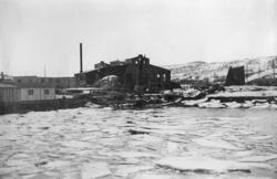 Dampsentralen sett fra pumphuskaia, 6. april 1946.