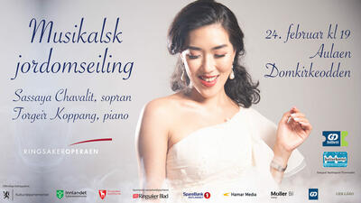 Plakat for konserten "MUsikalsk jordomseiling".. Foto/Photo