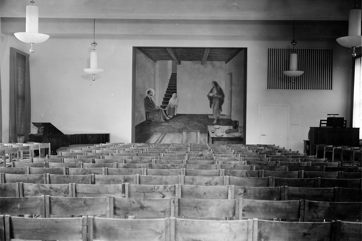 Bild från Stora salen i Alingsås församlingshem.