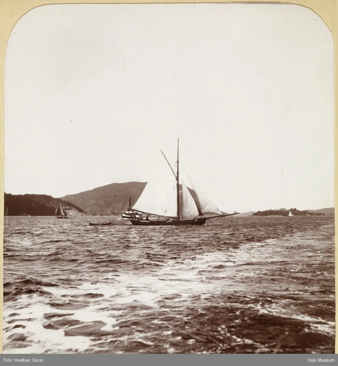 fjord, seilfartøy, dampbåt