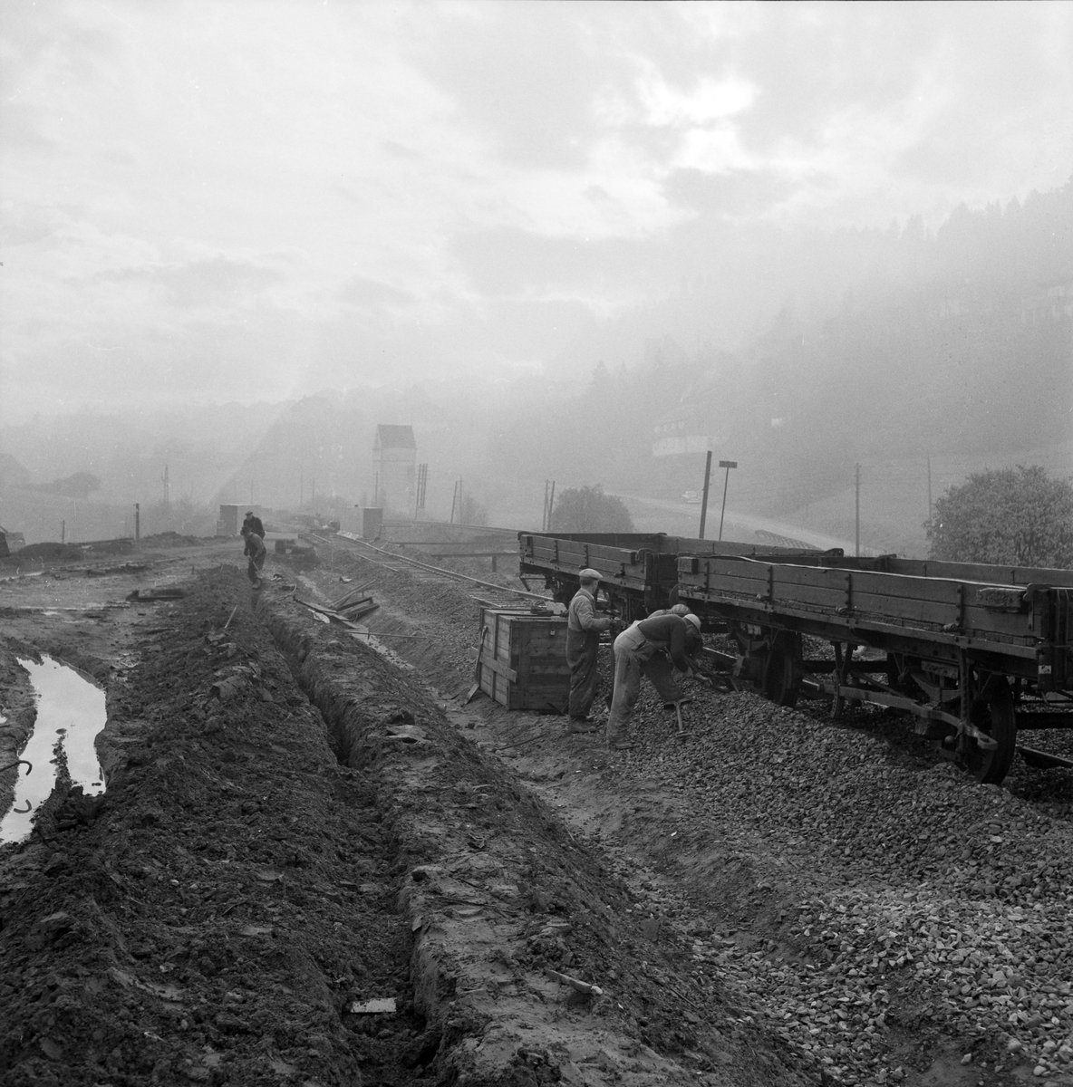 Omlegging av jernbanespor ved Stavne