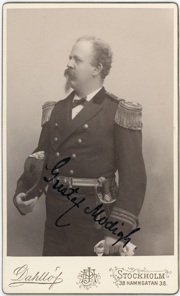 Kabinettsfotografi - Gustaf Modigh, Stockholm 1891