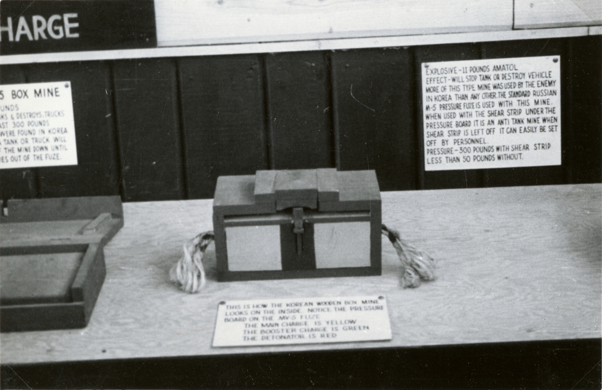 Text i fotoalbum: "Studieresa i USA mars-juni 1953. Koreanska minor".