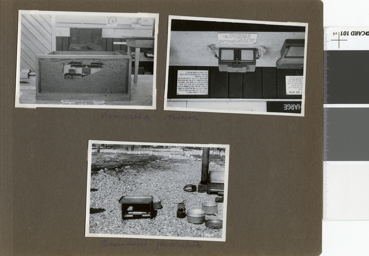 Text i fotoalbum: "Studieresa i USA mars-juni 1953. Bensindrivet plutonskök".
