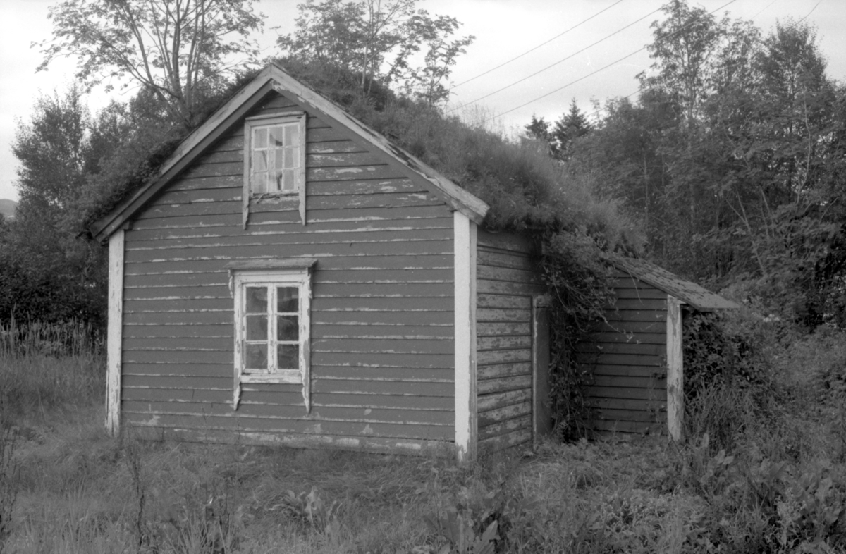 Dokumentasjonsbilder av et eldre plassehus(?) i skiftet Eidså/ Fiskå.