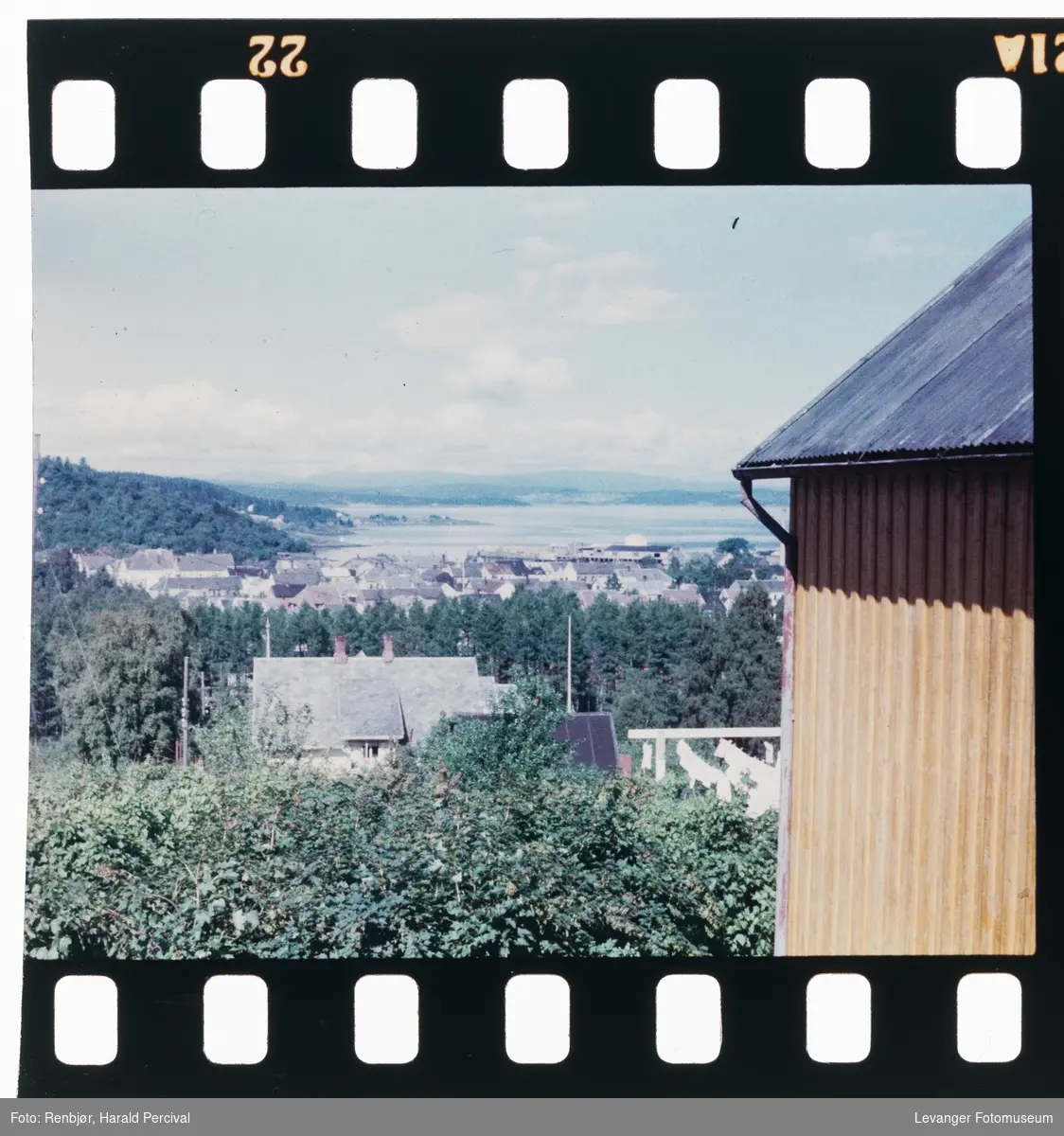 Fra Bruborg, utsikt mot Levanger.