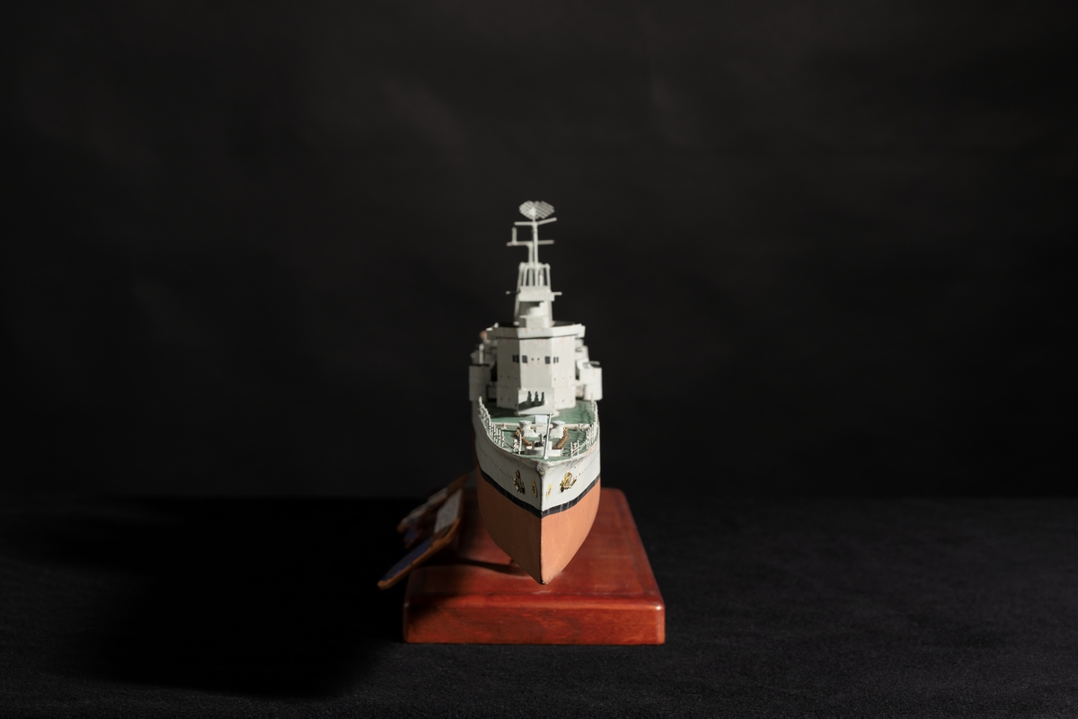 Fartygsmodell föreställande Göta Lejon.