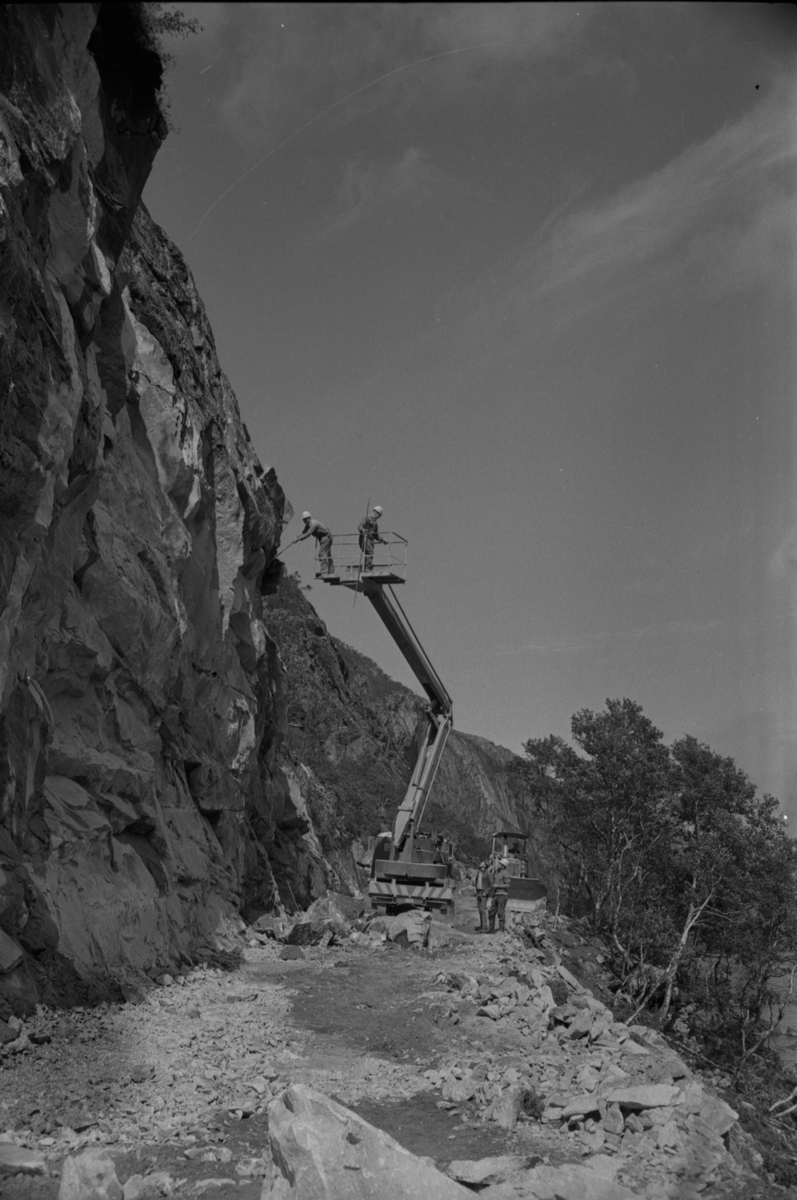Veiarbeid ved Austrumdalsvatnet, juli 1969.
