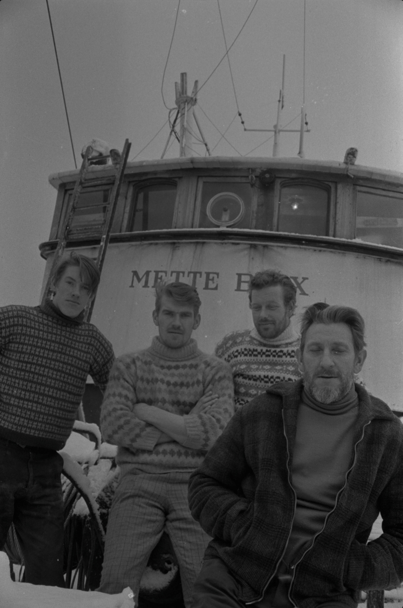 "Mette Brix", dansk fiskebåt i Egersund, 1972.