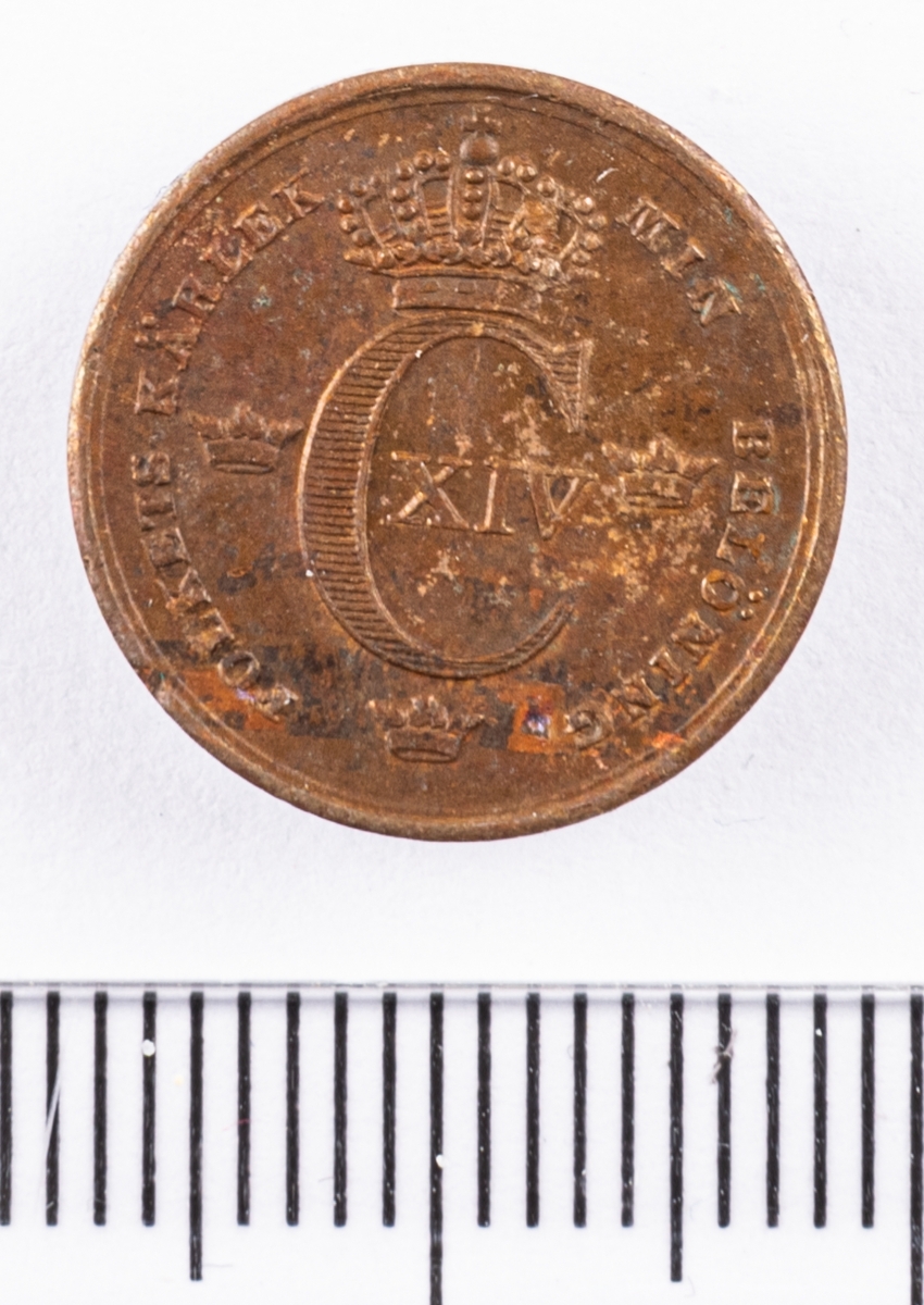 Mynt, Sverige, 1/6 skilling banco, 1839.