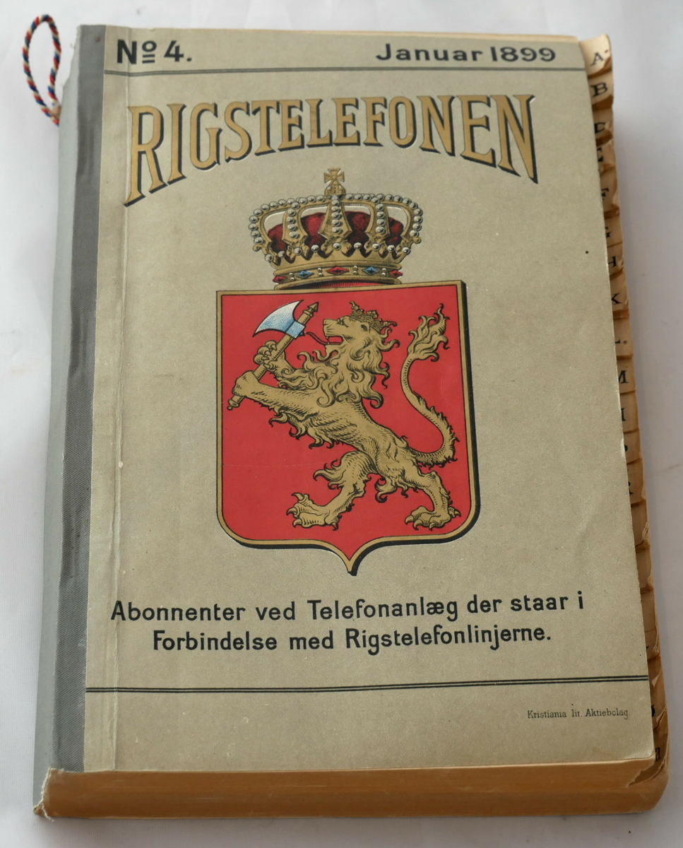 Rigstelefonen No 4 Januar 1989
Abonnenter ved Telefonanlæg der staar i Forbindelse med Rigstelefonlinjerne.