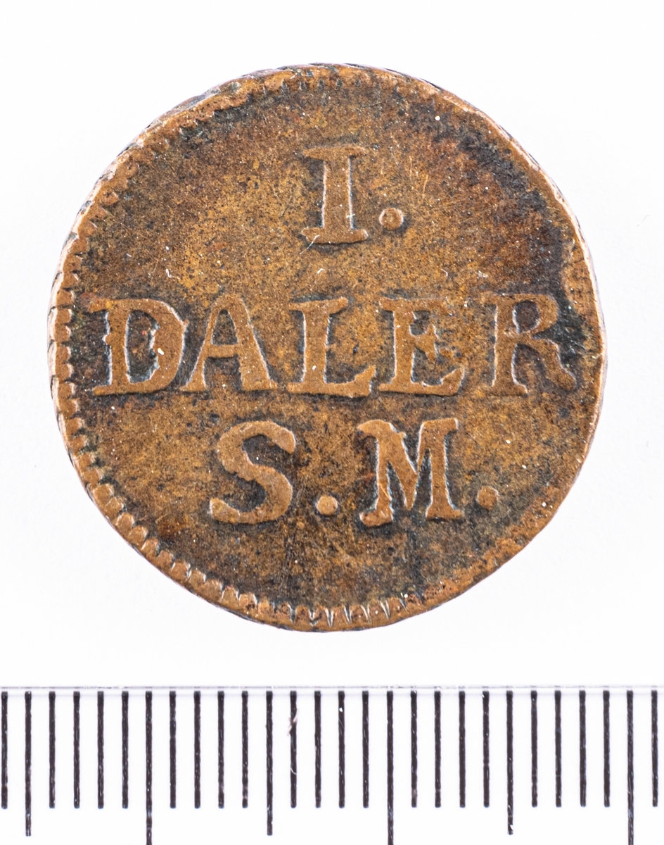 Mynt, Sverige, 1 Daler s.m. 1716.