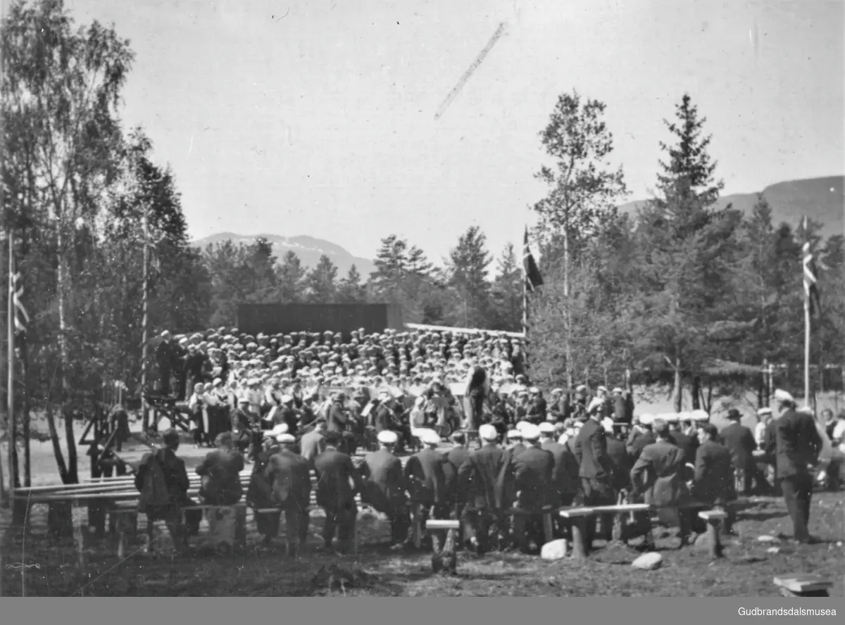 Gudbrandsdalen Sangerforbunds Jubileumsstevne på Vinstra. 1935