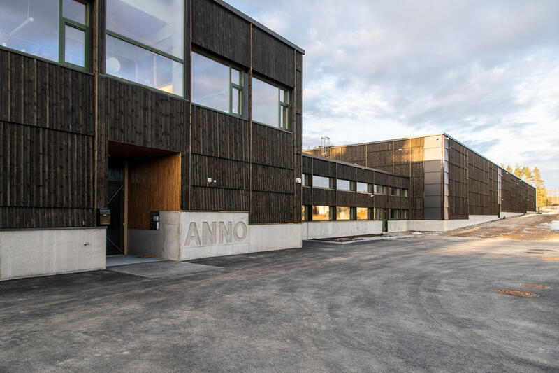 Exterior of Anno conservation centre facade north.