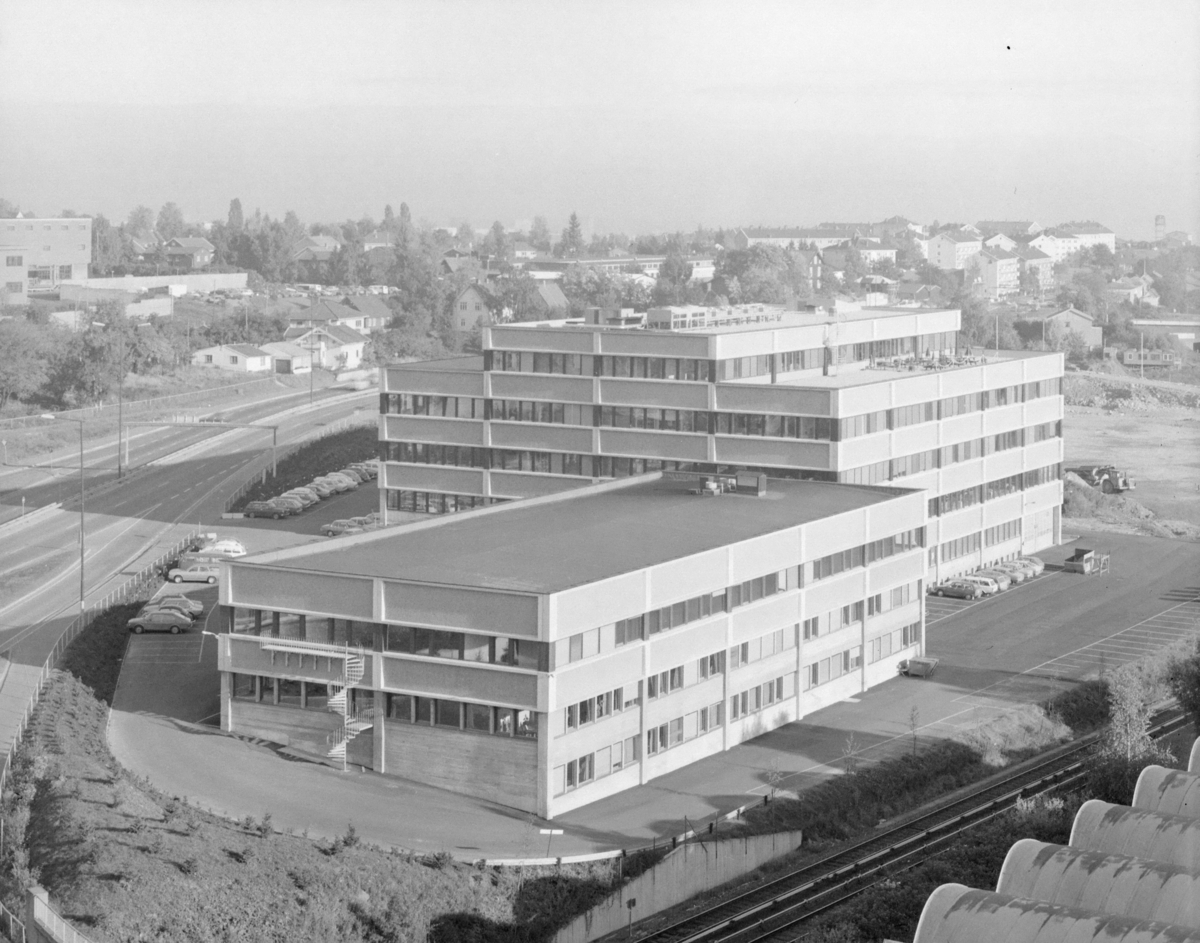 Luftfoto av en industribygning