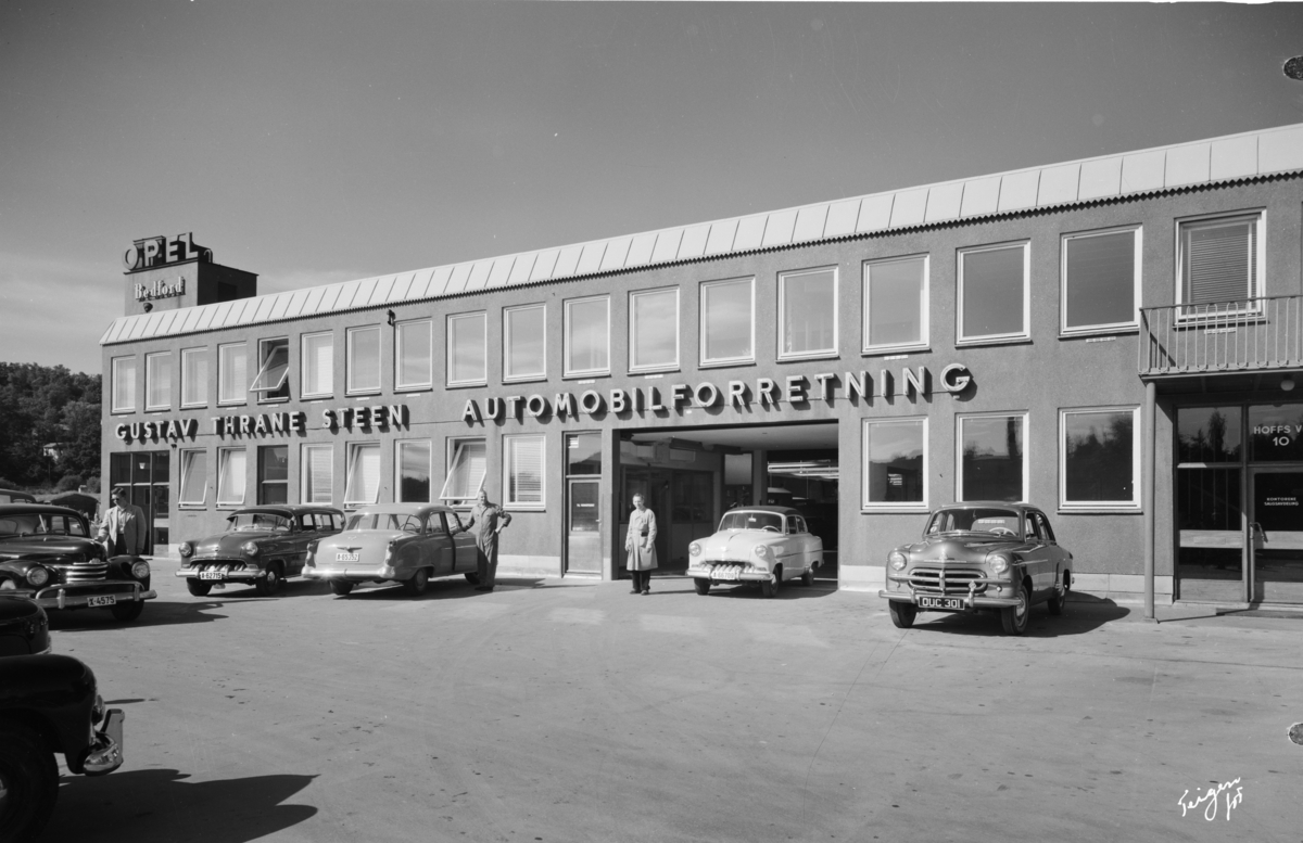 Bilde av Gustav Thrane Steen Automobilforretning på Skøyen i Oslo.