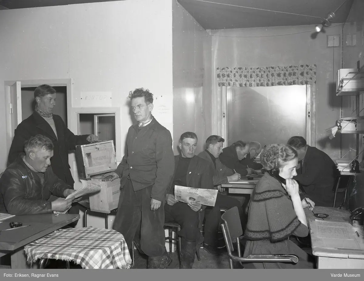 Norges Fiskarlags kontor i Vardø, mai 1955