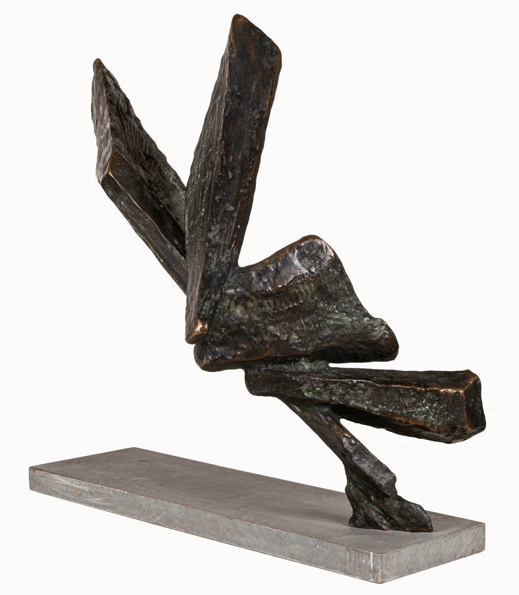 Tyngdvariabler, bronsskulptur av Folke Truedsson. Ingen signatur funnen.