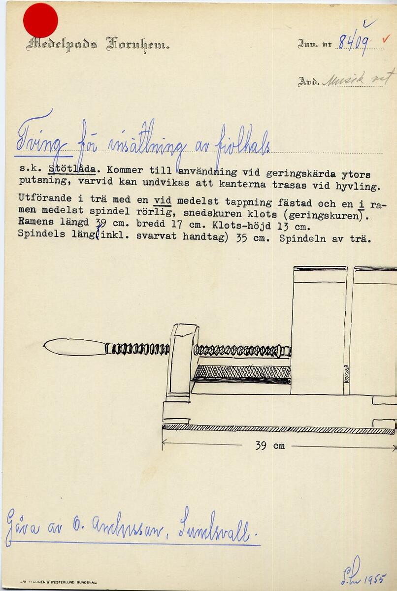 Tving - Medelpads fornminnesförening / DigitaltMuseum