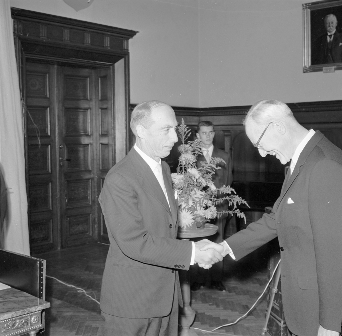 Norrlands nation, inspektorsskifte, från Gunnar Blix till Carl-Martin Edsman, Uppsala 1961