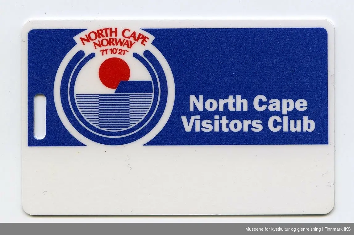 Medlemskort for "North Cape Visitors Club".