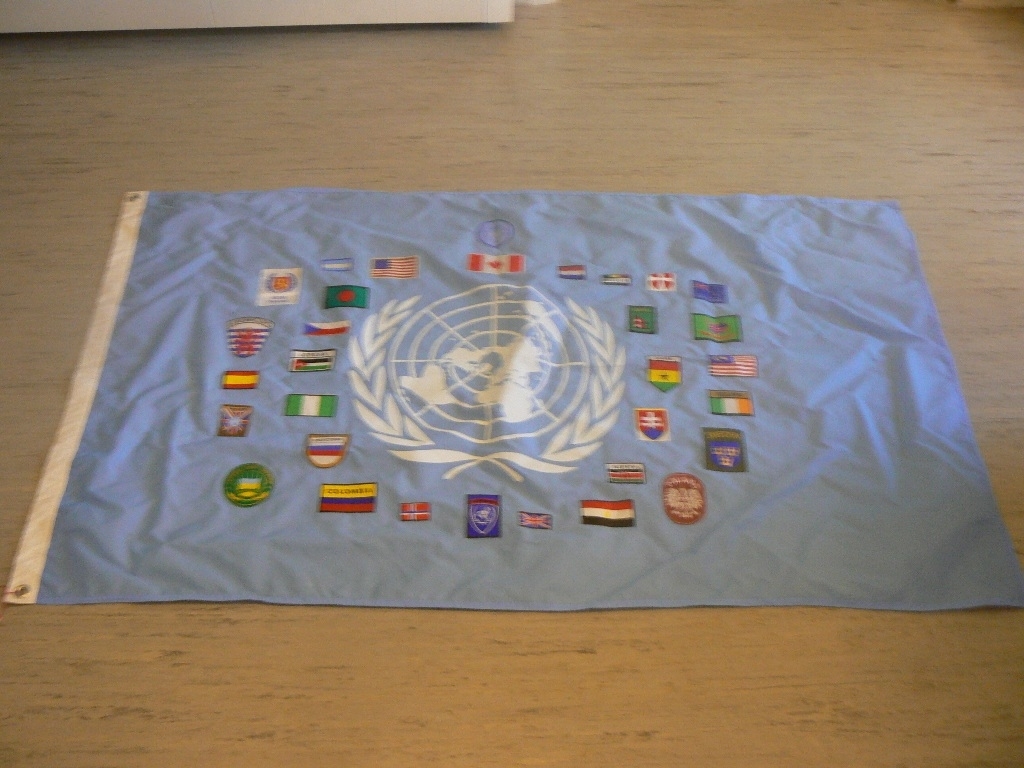 Återfinns i monter i FN-rummet.