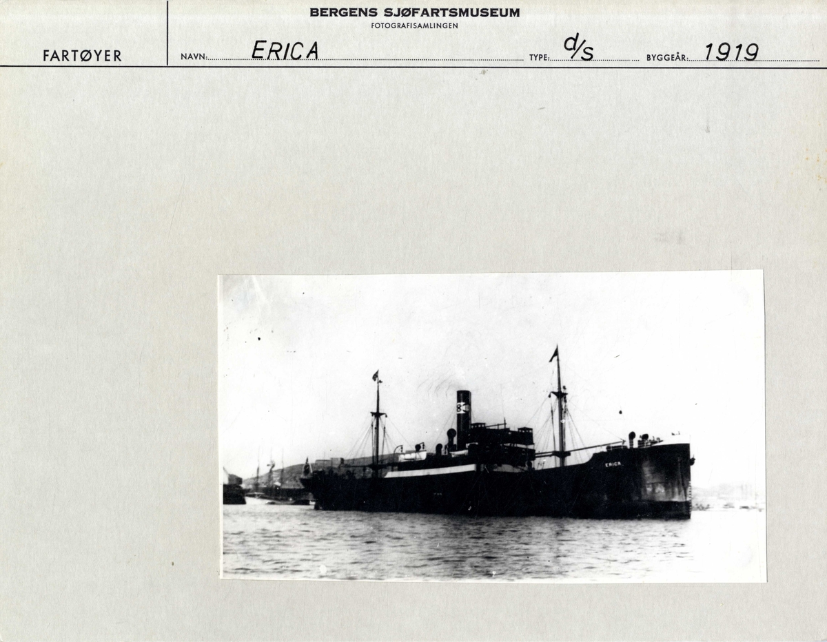 DS ERICA (bygget 1919).