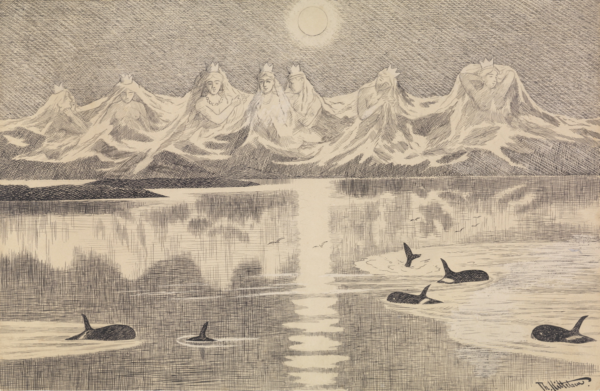 De syv søstre [Tegning] - Nasjonalmuseet, billedkunstsamlingene ...