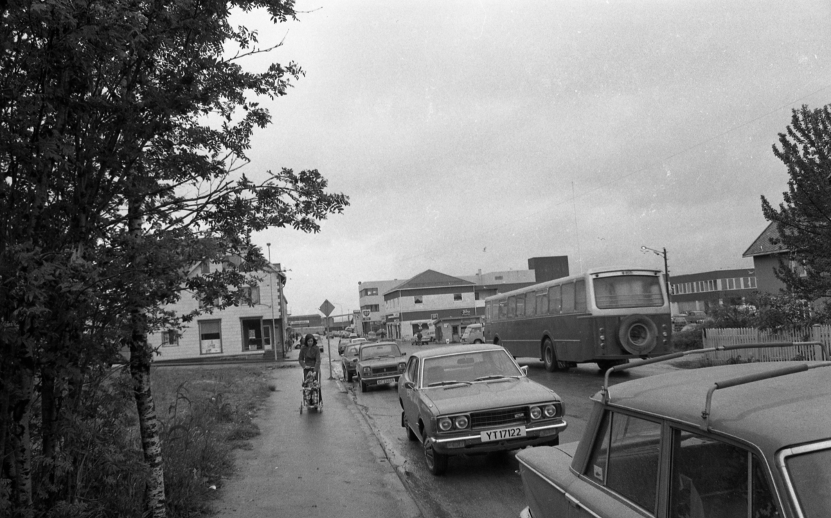 Strandgata mot nord, Sortland juli 1975