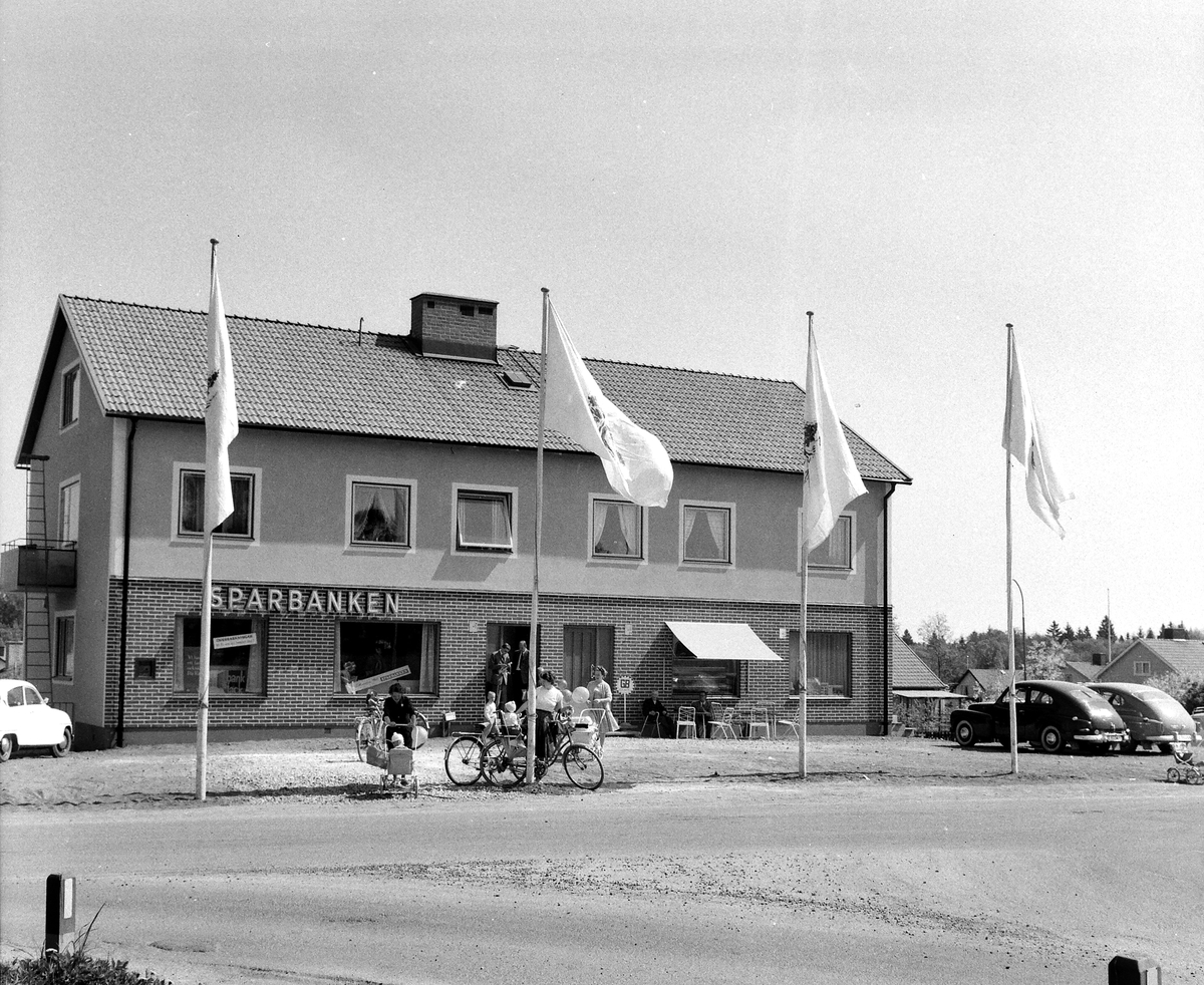 Invigning av Sparbankens nya kontor i Malmslätt 1962.
