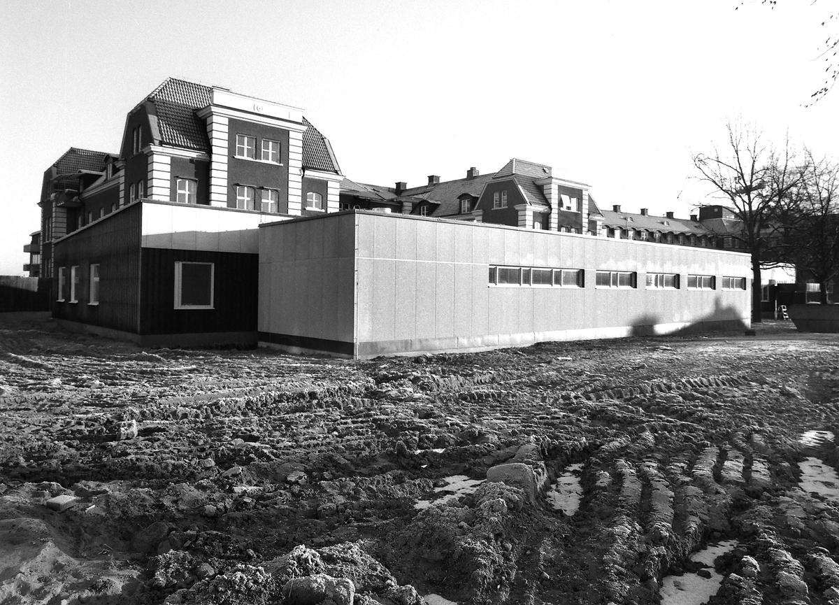 Nybyggt hus på lasarettsområdet, 1967.