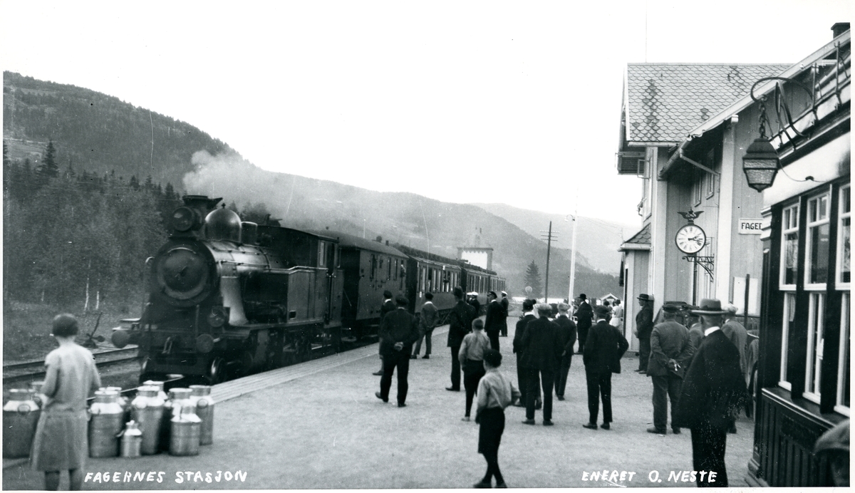 Fagernes stasjon på 1930-talet.