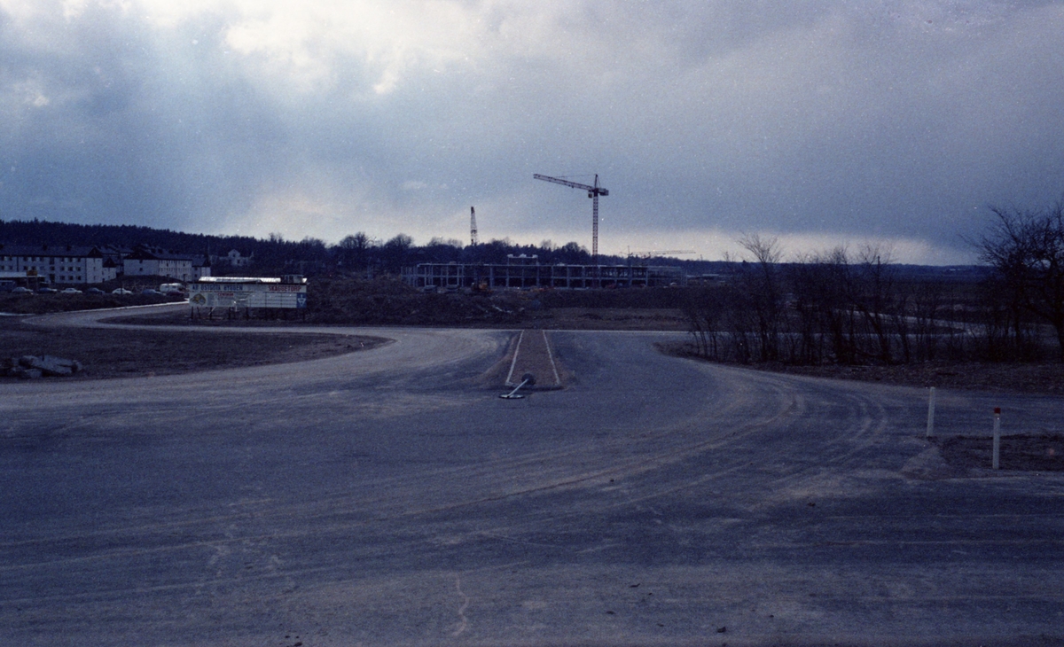 Byggnation Av Skäggetorp Centrum Skäggetorp Linköping 1960 Talet Linköpings Stadsarkiv 