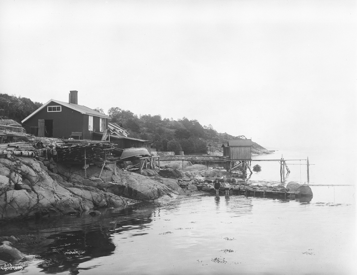 Drøbak - Strandparti, Juli 1903