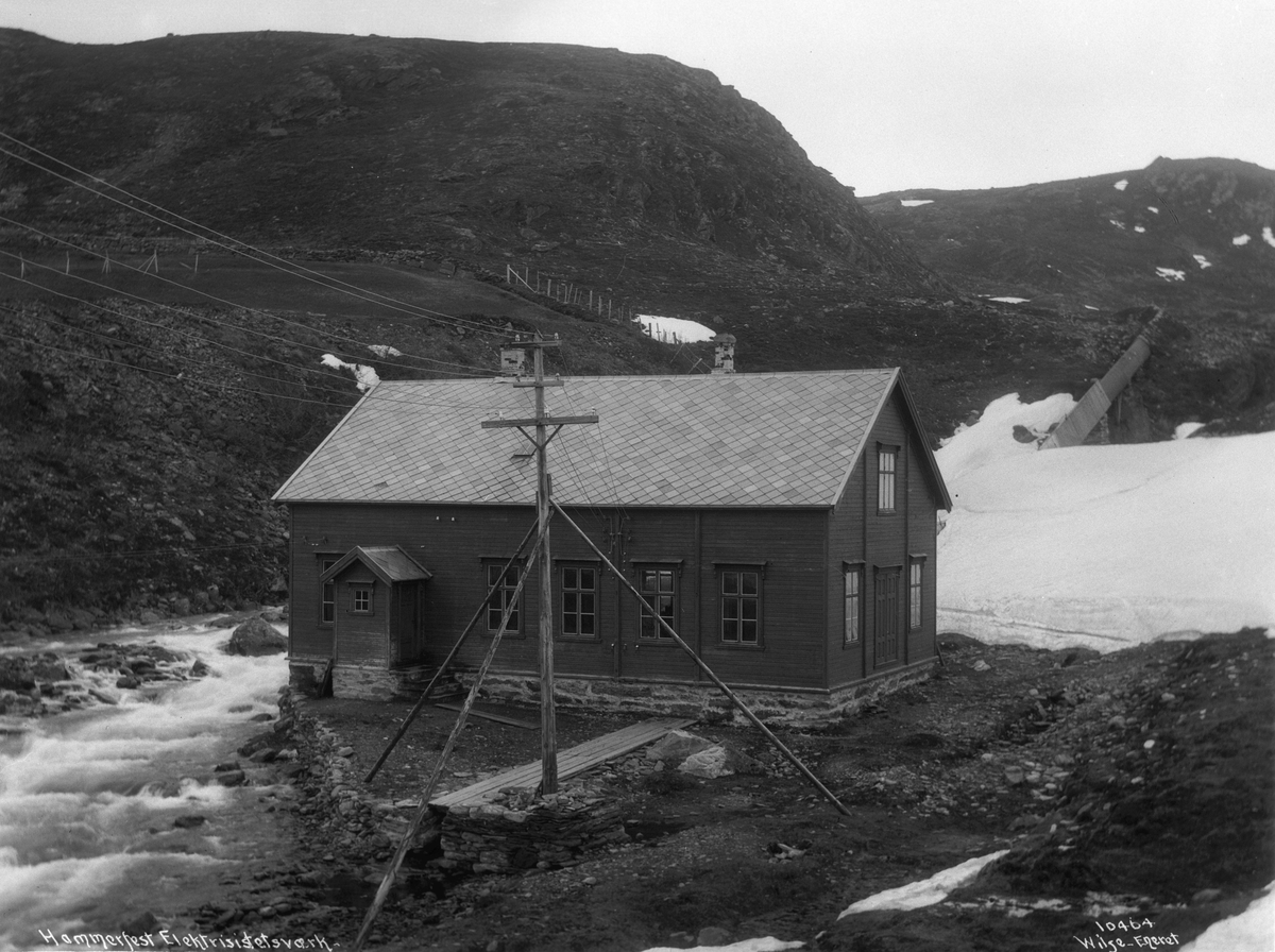 Hammerfest elektrisitetsverk i 1909.