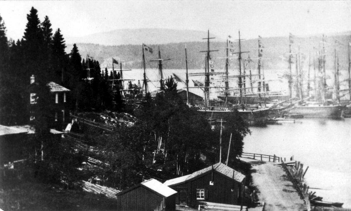 Kramfors hamn på 1870-talet