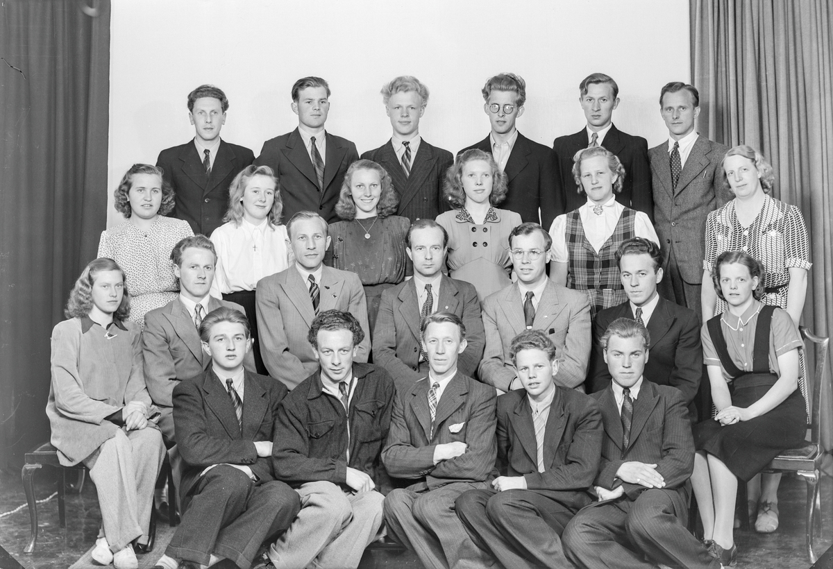 Granum og Eftedals Handelsskole dagskurs 1947.