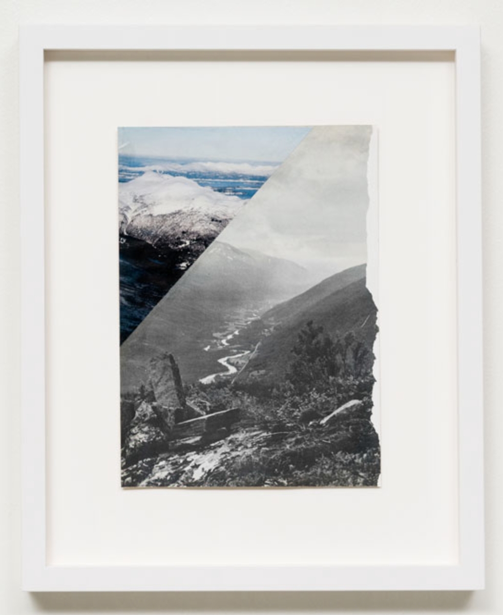 Fra serien Mountain View. Collage med ulike landskapsmotiv.