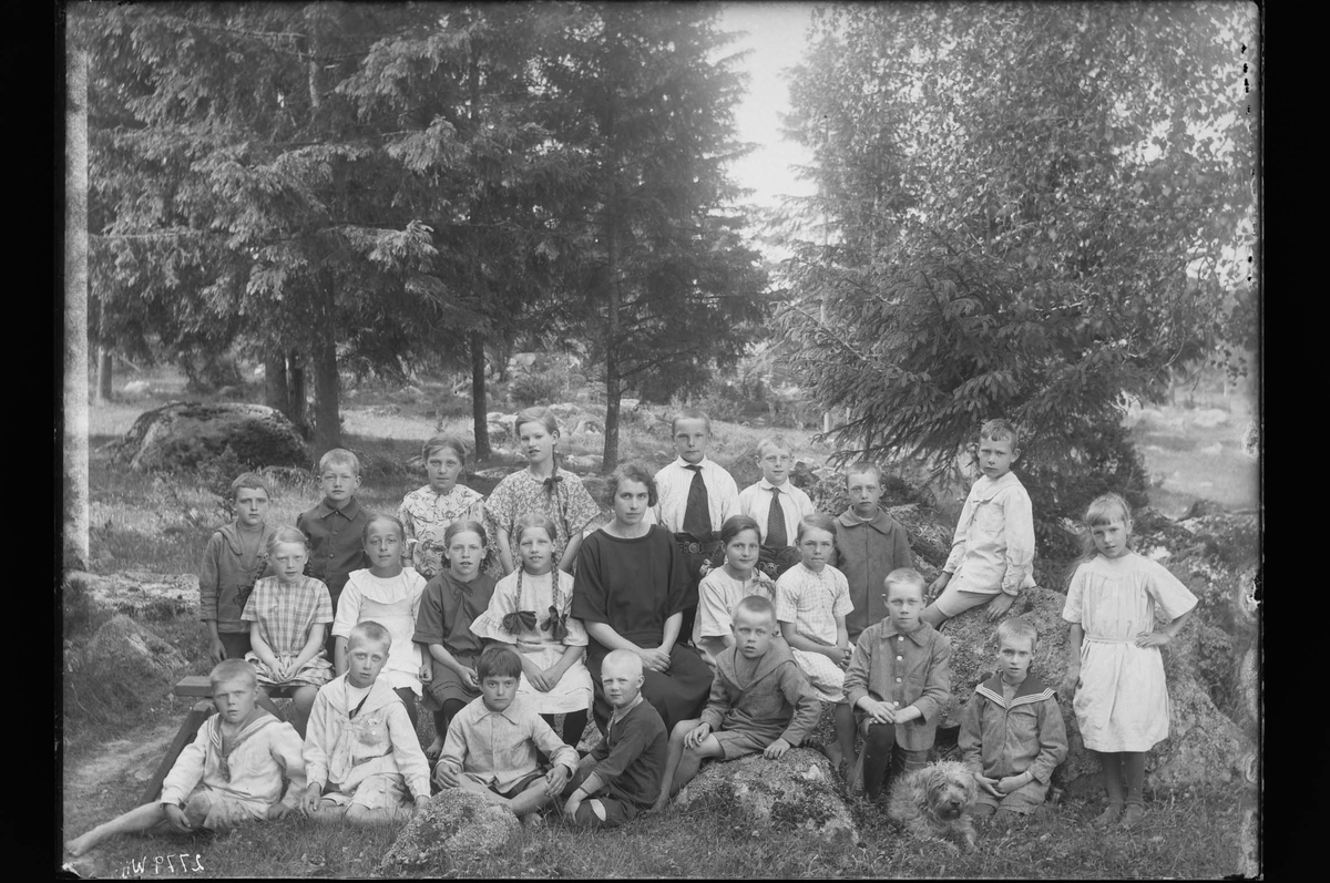 Klass på Stockkumla skola i Dingtuna 1925 - Västerås Stadsarkiv ...