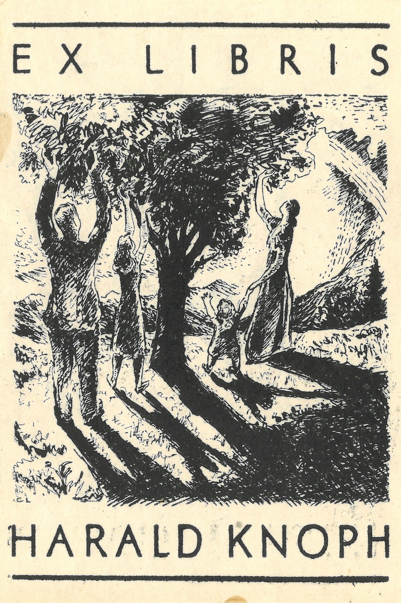 Ex libris for Harald Knoph